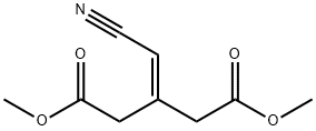 3-(cyanomethylene)glutaric acid dimethyl ester Structure