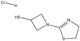 3-Azetidinethiol, 1-(4,5-dihydro-2-thiazolyl)-, monohydrochloride Structure