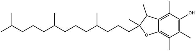 2,3-Dihydro-2,3,4,6,7-pentamethyl-2-(4,8,12-trimethyltridecyl)-5-benzofuranol Structure