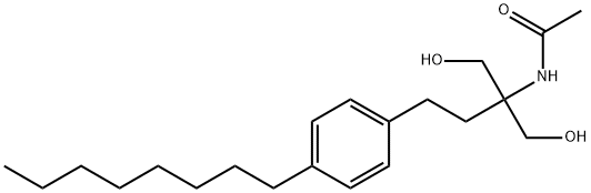 N-(1-hydroxy-2-(hydroxymethyl)-4-(4-octylphenyl)butan-2-yl)acetamide Structure