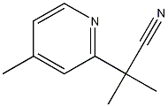 2-Methyl-2-(4-methylpyridin-2-yl)propanenitrile Structure