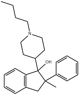 1-(1-Butyl-4-piperidyl)-2-methyl-2-phenyl-1-indanol Structure