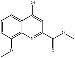 Methyl 4-hydroxy-8-methoxyquinoline-2-carboxylate Structure