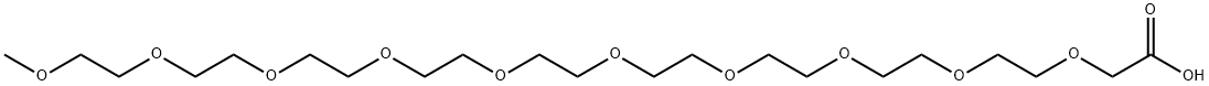3,6,9,12,15,18,21,24,27,30-Decaoxahentriacontanoic acid Structure