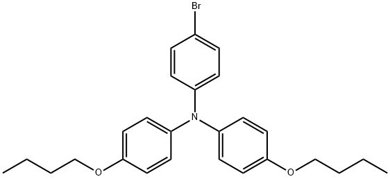 4-Bromo-N,N-bis(4-butoxyphenyl)-aniline Structure