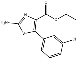 Ethyl 2-amino-5-(3-chlorophenyl)thiazole-4-carboxylate Structure