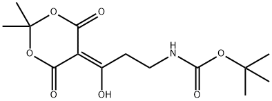 tert-butyl 3-(2,2-dimethyl-4,6-dioxo-1,3-dioxan-5-yl)-3-oxopropylcarbamate Structure