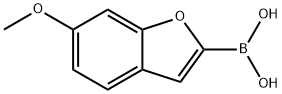 6-methoxybenzofuran-2-ylboronic acid Structure