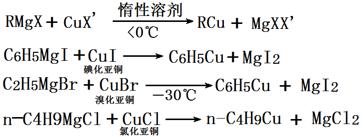 格氏试剂与碘化亚铜反应方程式