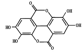 鞣花酸的化学结构式
