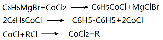 a reaction scheme catalyzed by cobalt dichloride.