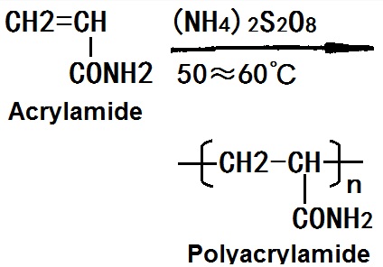 The synthetic route of polyacrylamide