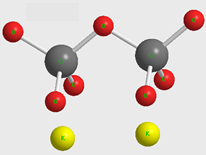 Figure 1 the molecular structure of the potassium dichromate