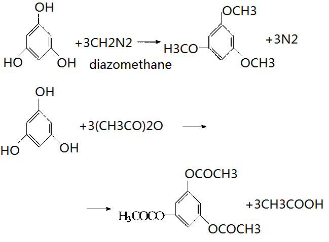 phloroglucinol can also have enol reaction