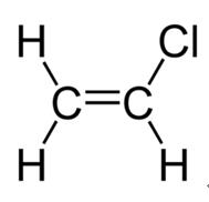 the chemical structure of vinyl chloride