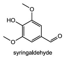 the chemical structure of syringaldehyde