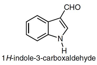 the chemical structure of 1H-Indole-3-carboxaldehyde