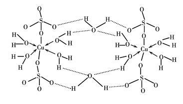五水合硫酸铜分子结构