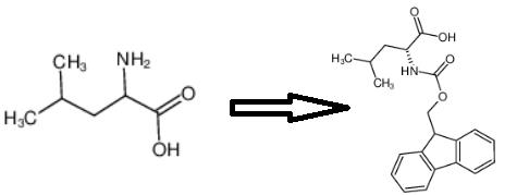 Fmoc-D-亮氨酸的制备