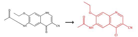 N-(4-氯-3-氰基-7-乙氧基喹啉-6-基)乙酰胺的合成路线