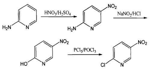 2-氯-5-硝基-4-甲基吡啶的合成路线
