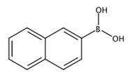 图1 2-萘硼酸的结构式。