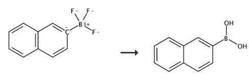图3 2-萘硼酸的合成路线[5]。