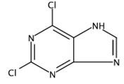 图1 2,6-二氯嘌呤的结构式。