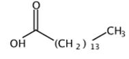 图1 十五烷酸的结构式。