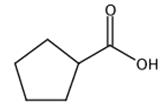 图1 环戊酸的结构式。