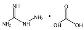 图1 氨基胍碳酸盐的结构式。