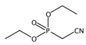图1 氰甲基磷酸二乙酯的结构式。