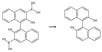 图3 R-1，1'-联-2-萘酚的合成路线[3]。