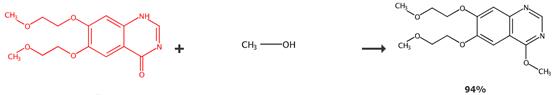 6,7-二甲氧乙氧基喹唑啉-4-酮的应用转化