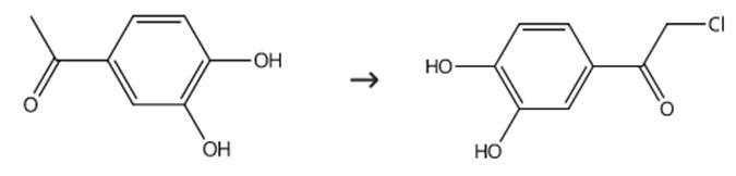 图2 3，4-二羟基-2'-氯苯乙酮的合成路线。