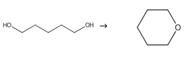 四氢吡喃的合成路线图