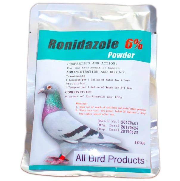 Figure 1 For treatment of Canker and other protozoal infections in birds (Ronidazole 6% Powder Generic)