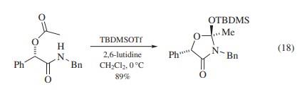 O-酰基扁桃酰胺在TBDMS三氟甲磺酸酯存在下进行高度立体选择性的分子内环化.jpg