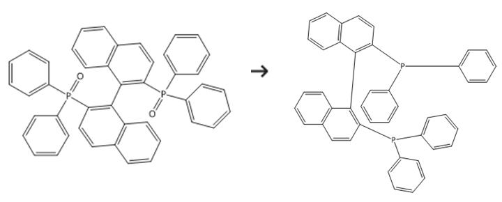 图1 S-(-)-1，1'-联萘-2，2'-双二苯膦的合成路线