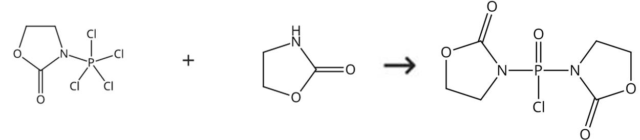 双(2-氧代-3-恶唑烷基)次磷酰氯的合成路线