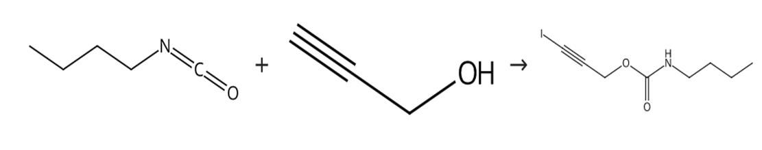 图1 丁基氨基甲酸碘代丙炔酯的合成路线