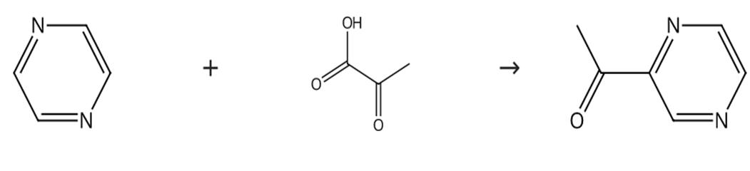 图2 2-乙酰基吡嗪的合成路线