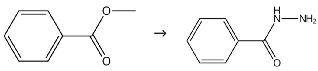 图1苯甲酰肼的合成路线
