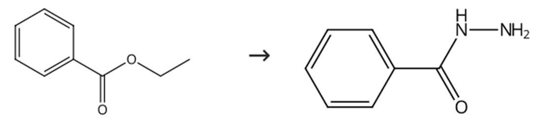 图2苯甲酰肼的合成路线