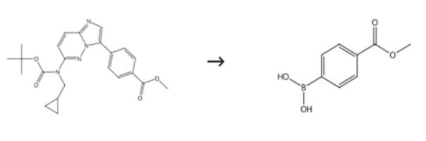 4-甲氧羰基苯硼酸的合成路线图