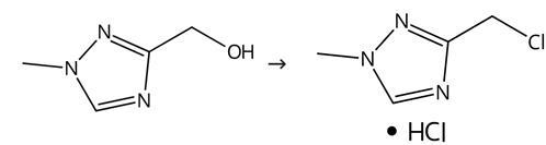 3-(氯甲基)-1-甲基-1H-1,2,4-三唑盐酸盐的合成路线