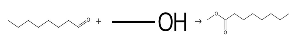 图3辛酸甲酯对的合成路线