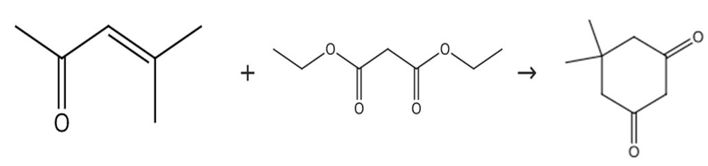 图1 5，5-二甲基-1，3-环己二酮的合成路线