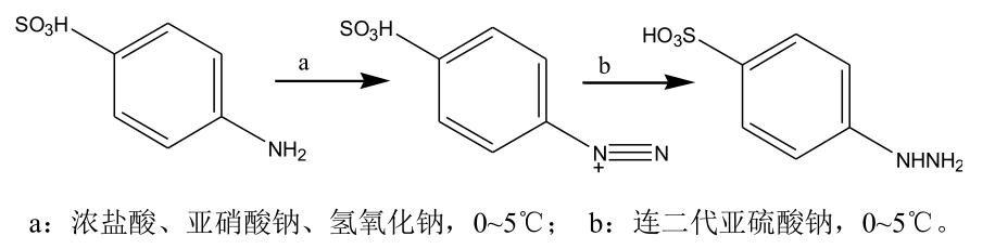 4-肼基苯磺酸的制备及应用