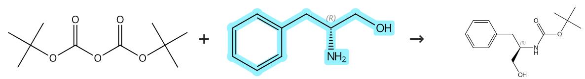 D-苯丙氨醇的硅基保护反应